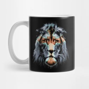 Lion Cross Vector Graphic Design v4. Mug